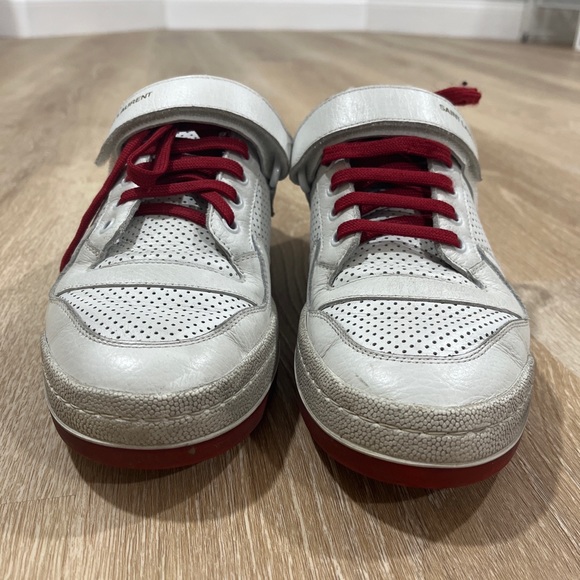 Saint laurent SL-24 red and white sneaker - Picture 3 of 8
